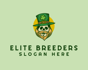 Lucky Skull Leprechaun logo design