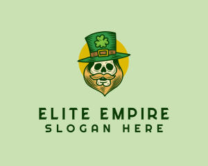 Lucky Skull Leprechaun logo design