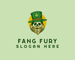 Lucky Skull Leprechaun logo design