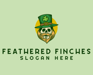 Lucky Skull Leprechaun logo design