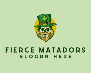 Lucky Skull Leprechaun logo design