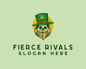 Lucky Skull Leprechaun logo design