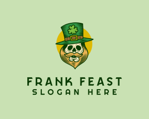 Lucky Skull Leprechaun logo design