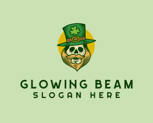 Lucky Skull Leprechaun logo design