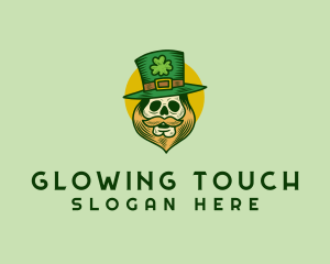 Lucky Skull Leprechaun logo design