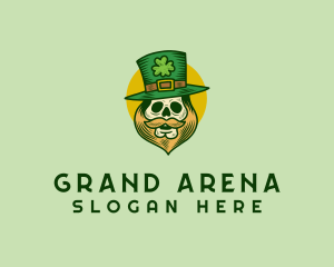 Lucky Skull Leprechaun logo design