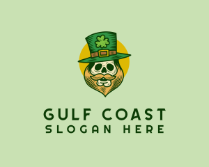 Lucky Skull Leprechaun logo design