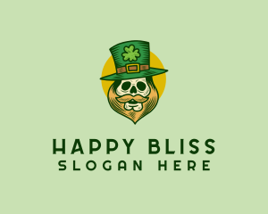 Lucky Skull Leprechaun logo design