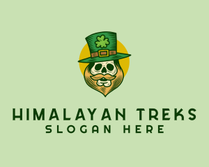 Lucky Skull Leprechaun logo design