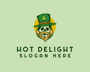 Lucky Skull Leprechaun logo design