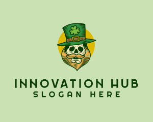 Lucky Skull Leprechaun logo design