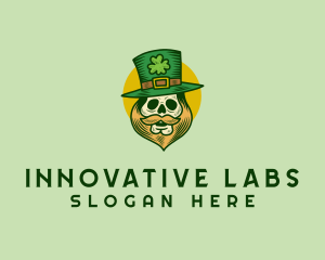 Lucky Skull Leprechaun logo design