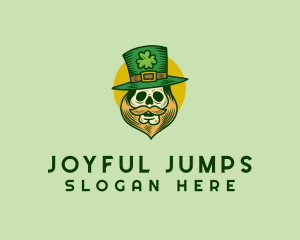 Lucky Skull Leprechaun logo design