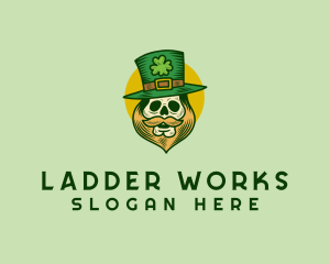 Lucky Skull Leprechaun logo design