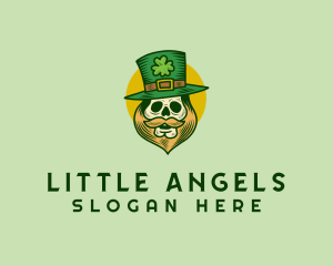 Lucky Skull Leprechaun logo design