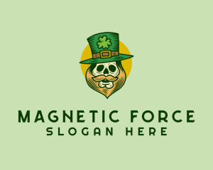 Lucky Skull Leprechaun logo design