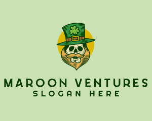 Lucky Skull Leprechaun logo design