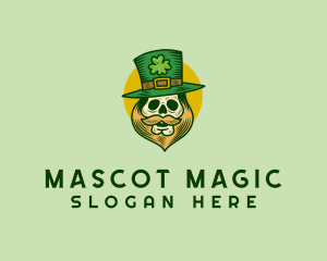 Lucky Skull Leprechaun logo design