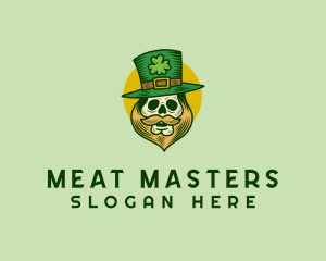 Lucky Skull Leprechaun logo design