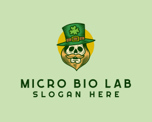 Lucky Skull Leprechaun logo design