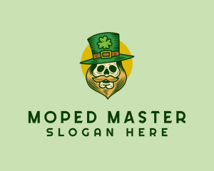 Lucky Skull Leprechaun logo design