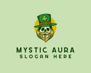 Lucky Skull Leprechaun logo design