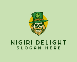 Lucky Skull Leprechaun logo design