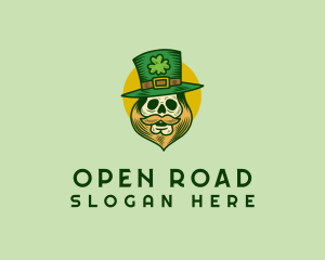 Lucky Skull Leprechaun logo design