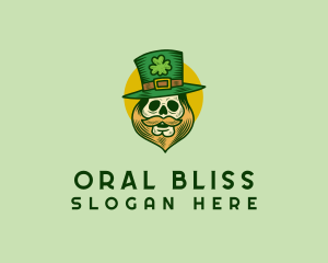 Lucky Skull Leprechaun logo design