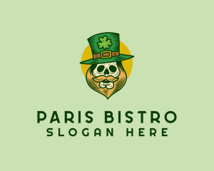 Lucky Skull Leprechaun logo design