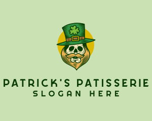 Lucky Skull Leprechaun logo design