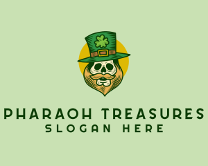 Lucky Skull Leprechaun logo design