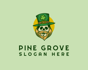 Lucky Skull Leprechaun logo design