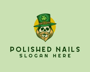 Lucky Skull Leprechaun logo design