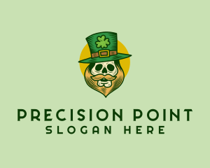 Lucky Skull Leprechaun logo design