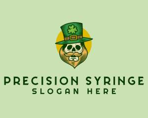 Lucky Skull Leprechaun logo design