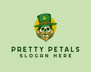 Lucky Skull Leprechaun logo design