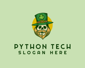 Lucky Skull Leprechaun logo design