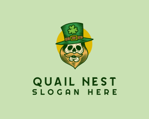 Lucky Skull Leprechaun logo design