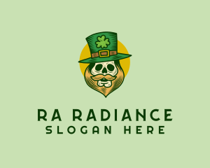 Lucky Skull Leprechaun logo design