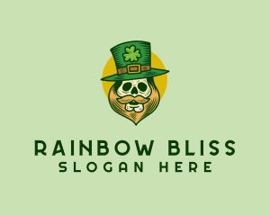 Lucky Skull Leprechaun logo design