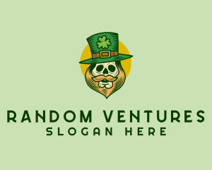 Lucky Skull Leprechaun logo design