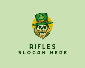 Lucky Skull Leprechaun logo design