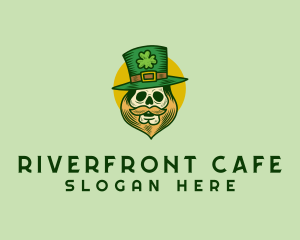 Lucky Skull Leprechaun logo design