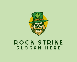 Lucky Skull Leprechaun logo design