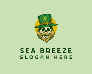 Lucky Skull Leprechaun logo design