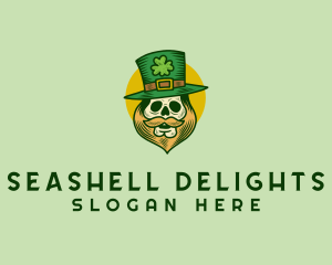 Lucky Skull Leprechaun logo design