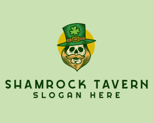 Lucky Skull Leprechaun logo design