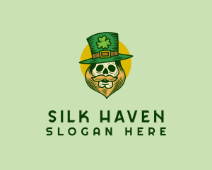 Lucky Skull Leprechaun logo design