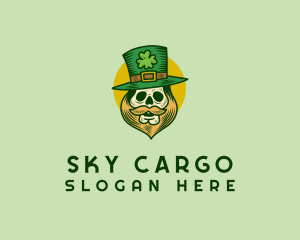 Lucky Skull Leprechaun logo design